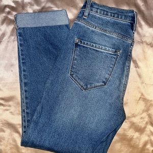 Cuffed ankle mom jeans!